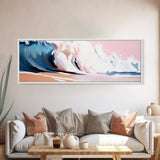 Ocean Wave, Coastal Beauty, Serene Seascape, Canvas Print, Beach House Wall Art, Nautical Theme, Living Room Decor, Modern Art Style