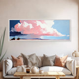 Stormy Sky Landscape, Dramatic Cloud Art, Modern Scenic Print, Nature Wall Art, Large Canvas Print, Minimalist Home Decor, Office Art