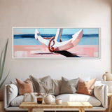 Nautical Anchor, Beach House Art, Coastal Decor, Framed Canvas Print, Ocean Wall Art, Minimalist Seascape, Sailor Aesthetic, Living Room