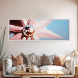 Floral Reflection Art, Modern Flower Print, Soft Pastel Wall Decor, Minimalist Bloom Painting, Large Canvas Print, Feminine Room Decor