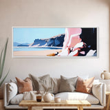 Canyon Cliffs, Desert Landscape, Southwestern Wall Decor, Canvas Print, Boho Aesthetic, Warm Earth Tones, Rustic Home Decor