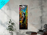 Underwater Sea Otter Art, Vibrant Ocean Life Painting, Animal Wall Decor, Unique Coastal Home Art, Beach House Decor, Canvas Print