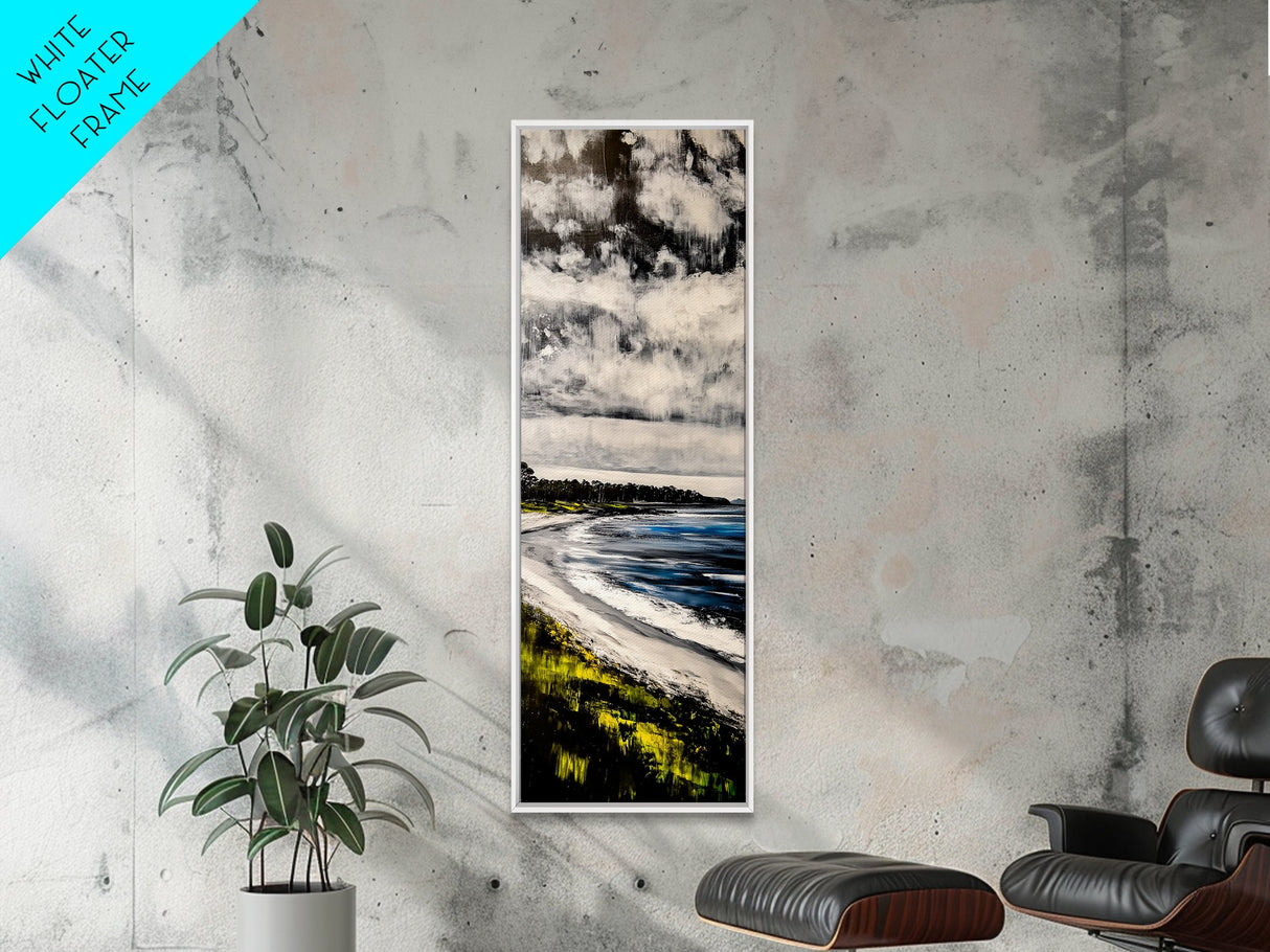 Tropical Beach, Palm Tree Art, Island Vibes, Canvas Print, Coastal Wall Decor, Beach House Art, Relaxing Living Room Art