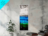 Ocean Horizon, Minimalist Seascape, Coastal Wall Art, Canvas Print, Tranquil Blue Tones, Beach House Decor, Modern Home Artwork