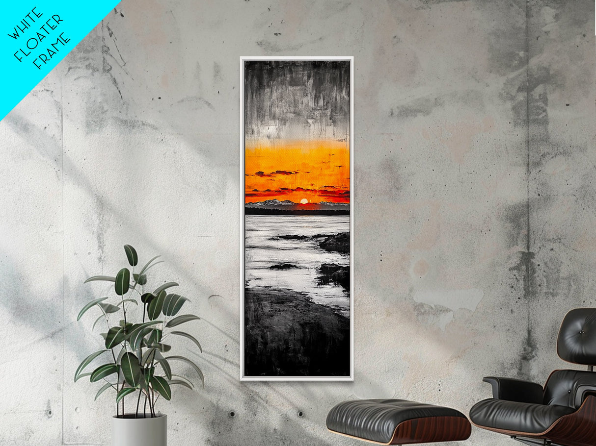 Rainbow, Waves, Abstract, Canvas Print, Colorful Ocean Scene, Coastal Home Decor, Modern Art, Large Wall Art, Bold Statement Piece