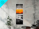 Rainbow, Waves, Abstract, Canvas Print, Colorful Ocean Scene, Coastal Home Decor, Modern Art, Large Wall Art, Bold Statement Piece
