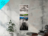 Ocean Waves, Coastal Wall Art, Blue Abstract Art, Beach House Decor, Large Canvas Print, Nautical Art, Modern Living Room Decor
