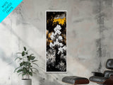 Wildflowers Bloom, Nature Landscape, Fall Forest Scene, Canvas Print, Rustic Wall Art, Yellow White Art, Boho Decor, Country Home Decor