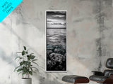 Ocean Depths, Coastal Art, Black and White Photography, Canvas Print, Beach Wall Art, Nautical Decor, Ocean Print, Modern Home Decor