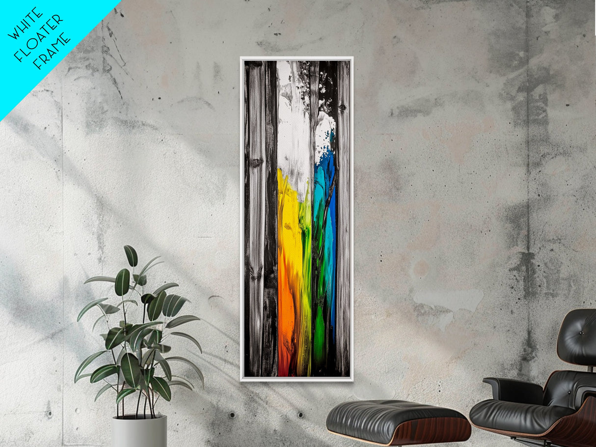 Rustic Wood, Vibrant Texture, Nature Inspired Art, Framed Canvas Print, Farmhouse Decor, Cozy Cabin Artwork, Statement Piece