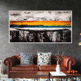 Dramatic Sunset, Abstract Horizon, Vibrant Colorful Art, Bold Nature Wall Art, Southwest Painting, Large Statement Art, Canvas Print