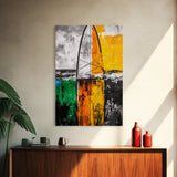 Surfboard Art, Coastal Wall Print, Beach House Decor, Nautical Aesthetic, Ocean Inspired, Contemporary Painting, Canvas Print
