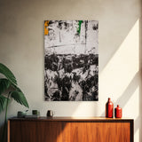 Black and White, Modern Abstract Art, Minimalist Canvas Print, Large Wall Art, Neutral Home Decor, Contemporary Office Artwork