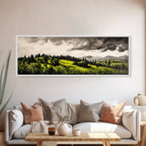 Rolling Hills, Green Landscape, Mountain View, Canvas Print, Nature Inspired Art, Living Room Wall Art, Scenic Home Decor, Rustic Art