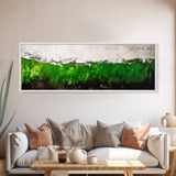 Abstract Green, Modern Minimalist Art, Textured Nature Print, Earthy Wall Decor, Framed Canvas Print, Office Wall Art, Contemporary Home Decor