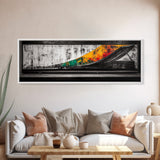 Industrial Ramp, Urban Minimalist, Canvas Print, Monochrome Wall Art, Modern Home Decor, Office Artwork, Geometric Abstract, Grayscale Painting