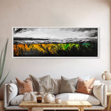 Vibrant Seaweed, Ocean Depths, Underwater Wall Art, Canvas Print, Coastal Living Decor, Abstract Marine Painting, Dining Room Art