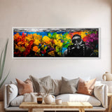 Scuba Diver, Underwater Exploration Art, Vibrant Ocean Scene, Bold Nautical Art, Large Canvas Print, Living Room Wall Art