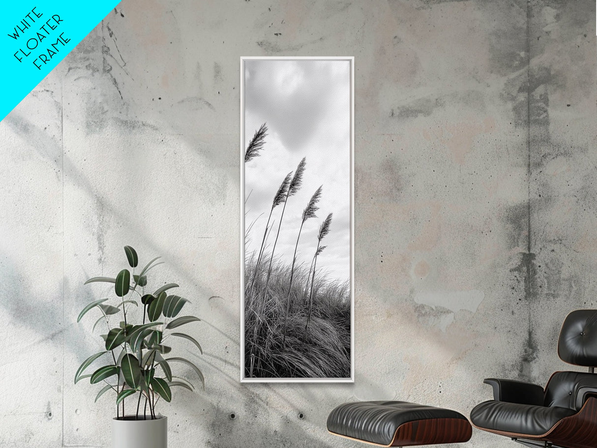 Windy Grasses, Coastal Scene, Tall Grass Field, Autumn Decor, Canvas Print, Farmhouse Style, Dining Room Wall Art, Nature Mood