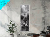 Duck Family, Wildlife Photography, Baby Ducks, Country Style, Canvas Print, Farmhouse Wall Art, Fall Animal Decor, Kids Room Art