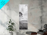 Marshland Trees, Coastal Wetlands, Serene Landscape, Peaceful Horizon, Framed Canvas Print, Office Wall Art, Minimalist Nature Art