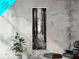 Forest Trail, Woodland Path, Light Through Trees, Nature Escape, Canvas Print, Cabin Wall Art, Cozy Autumn Home Decor, Bedroom Artwork