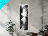 Secret Pathway, Forest Creek, Hidden Escape, Canvas Print, Magical Woodland Art, Hallway or Entryway Mystical Nature Decor, Bathroom Art