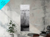 Anchor in Sand, Washed Shoreline, Ocean Metal, Canvas Print, Rustic Coastal Wall Art, Nautical Bedroom Print, Living Room Decor