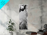 Tidal Pool, Coastal Rock, Still Water, Natural Texture, Framed Canvas Print Earth Tone Decor, Zen Bathroom Art, Modern Minimalist Nature Wall Print