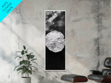 Sand Dollar Print, Minimalist Beach Decor, Sea Shell Wall Art, Coastal Bathroom or Nursery Style, Framed Canvas Print, Ocean Texture