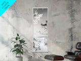 Tranquil Beach Walk, Coastal Pathway Print, Ocean Escape Wall Art, Entryway or Hall Decor, Framed Canvas Print, Serene Natural Style