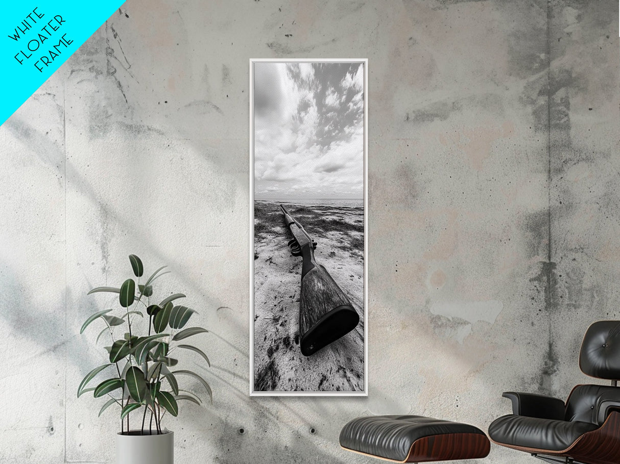 Shotgun Beach, Western Art, Coastal Edge, Canvas Print, Masculine Wall Decor, Cabin Style, Rustic Photography, Dramatic Sky