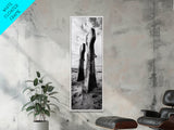 Coastal Decay, Metal Anchors, Beach Remnants, Nautical Texture Canvas Print, Industrial Entryway Wall Art, Rustic Coastal Style
