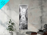 Ocean Escape, Cliff Swim, Travel Photography, Freedom Moment, Canvas Print, Minimalist Wall Art, Bathroom Decor, Beach House Art