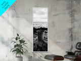 Metal Cup, Shoreline Still Life, Rustic Seaside, Canvas Print, Vintage Aesthetic, Coastal Kitchen Wall Art, Minimal Beach Mood