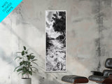 Sandy Trail Path, Coastal Forest Walk, Nature Photography, Framed Canvas Print, Boho Bedroom Wall Art, Minimalist Seaside Home Decor
