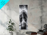 Industrial Ship, Black and White Boat, Urban Seascape, Moody Harbor, Canvas Print, Nautical Wall Art, Man Cave Art, Office Decor