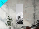 Cactus Cloudscape, Desert Plant Print, Southwestern Wall Decor, Minimalist Cactus Photography, Canvas Print, Boho Living Room Art
