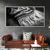 Woven Fringe Detail, Boho Textile Art, Fiber Wall Tapestry, Earthy Home Decor, Canvas Print, Bedroom Wall Art, Bohemian Style Accent