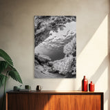 Coral Reef Underwater, Ocean Photography, Marine Nature Scene, Framed Canvas Print, Bathroom Wall Art, Coastal Minimalist Decor