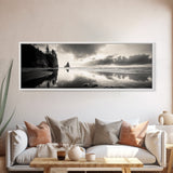 Sea Stack, Stormy Sky, Coastal Reflections, Canvas Print, Pacific Northwest Wall Art, Dramatic Seascape, Autumn Home Accent