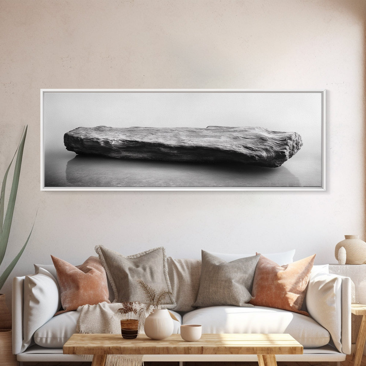 Driftwood Texture, Natural Wood, Organic Surface, Rustic Element, Canvas Print, Minimalist Wall Art, Entryway Decor, Modern Neutral Art