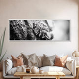 Tree Fungus, Natural Texture, Close-Up Growth, Wood Grain, Framed Canvas Print, Nature Wall Art, Boho Bedroom Decor, Botanical Print