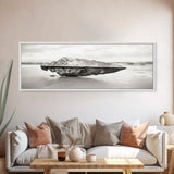Beach Stone, Ancient Relic, Coastal Detail, Canvas Print, Minimalist art, Bathroom wall decor, Boho style, Neutral home aesthetic
