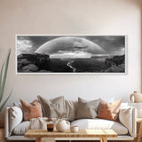 Rainbow Desert Storm, Moody Landscape Photography, Canyon Wall Art, Canvas Print, Living Room Statement Piece, Western Style Decor
