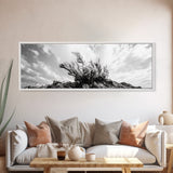 Windswept Kelp Rock, Ocean Botanical, Nature Inspired Canvas Print, Boho Style Art, Bathroom Wall Art, Sea Life Photography