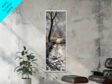Forest Trail, Autumn Path, Nature Escape, Earthy Journey, Canvas Print, Rustic Fall Wall Art, Entryway or Hallway Decor, Woodland Landscape