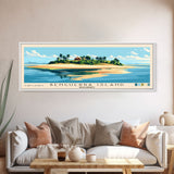 Benguerra Island, Mozambique Panoramic Print, Vacation Gift, Mozambique Wall Art, Beach Painting, Beach Decor, Large Wall Art, Wood Frame Art