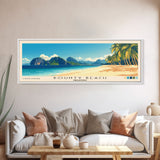 Bounty Beach, Philippines Panoramic Beach Print, Vacation Gift, Philippines Wall Art, Beach Painting, Beach Decor, Beach Painting