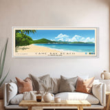 Cane Bay Beach, US Virgin islands Panoramic Print, Vacation Gift, US Virgin islands Wall Art, Vacation Wall Art, Vacatation Memories, Beach Decor, Beach Or Lakehouse Art